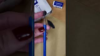 How to make a PENCIL sharp with sandpaper  DRAWING pencil [upl. by Ymaj]