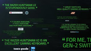 Razer Huntsman V2 amp Huntsman 2 TKL  Reviewers Testimonials [upl. by Llerdnam]