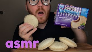 ASMR Uncrustables Mukbang Squishy Eating Sounds [upl. by Copland]