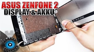 Asus Zenfone 2 Display amp Akku Wechseln Tauschen Reparieren DeutschGerman [upl. by Sunderland]