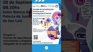 🟢 JORNADA DE ACTUALIZACIÓN FORENSE EN LA INVESTIGACIÓN CRIMINAL APORTES DE LA CIENCIA A LA JUSTICIA [upl. by Barker]