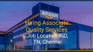 Amazon Hiring Associate Quality Services Job Role [upl. by Donadee279]