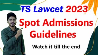 Ts Lawcet Spot Admissions [upl. by Huang]