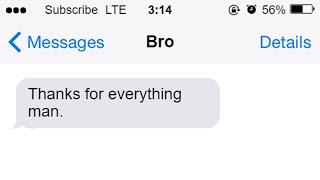 When bro texts quotThanks for everythingquot at 3AM [upl. by Ikila]