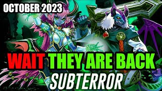 NEW CORRECT RATIOS Subterror Deck Profile  October 2023  YuGiOh [upl. by Alicea]