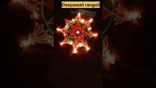 Beautiful Deepavali Rangoli Design  Crazy YTShorts Rangoli FestivalRangoliquot [upl. by Anyg93]