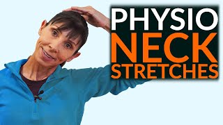 Physio Neck Exercises Stretch and Relieve Routine UPDATE [upl. by Auqinal]