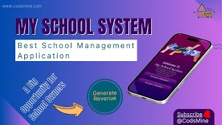 Best School Management App 2024  My School System by Codsmine Promo Video [upl. by Chae]