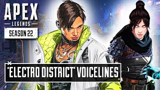 NEW Electro District Voicelines in Apex Season Season 22 [upl. by Holladay158]