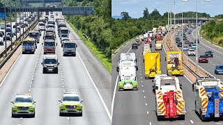 Convoy of 200 towtrucks drive together in memory of beloved mobile mechanic  SWNS [upl. by Alvin945]