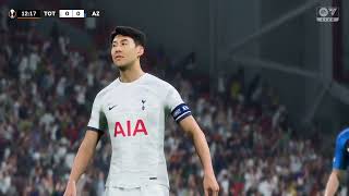 Gameplay FC 24  Tottenham vs AZ Alkmaar  Europa League  20242025 [upl. by Ventura607]