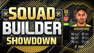 FIFa 18 SQUAD BUILDER SHOWDOWN TRANSFERRED ARSENAL AUBAMEYANG [upl. by Aisyle]