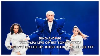 EUROPAPA LIVE OP HET SONGFESTIVAL  de eerste reactie op Joost Klein’s volledige act [upl. by Margaux]