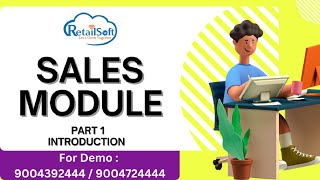 Introduction of sales module in Retailsoft [upl. by Ahsenid]