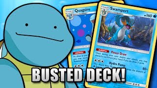 BUSTED DECK  New Deck Swampert  Quagsire  Pokemon TCG Online Gameplay [upl. by Ellord]