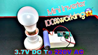 Mini Inverter 37V DC To 220V AC100WorkingElectronics ProjectElectronicsCircuitCreator [upl. by Ecenahs]