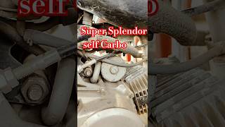 hero super splendor self carbon change bikemechanic viralshorts video [upl. by Lliw494]