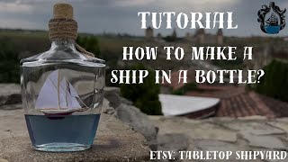 Ship in a bottle Making Yacht in a bottle Ship model [upl. by Odraboel613]