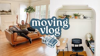 MOVING VLOG  First Look At My NEW APARTMENT  New Furniture [upl. by Neel647]