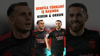 Benfica Kızılyıldız Maçında Goller Orkun ve Keremden keremaktürkoğlu orkunkökçü benfica [upl. by Olympe]