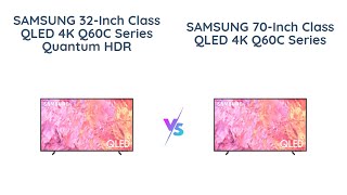 📺 Samsung 32Inch vs 70Inch QLED 4K TV Comparison 🤔 [upl. by Itsur]