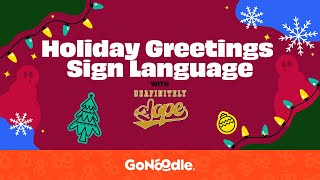 Holiday Greetings Sign Language [upl. by Eden]