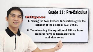 PreCalculus  Conic Sections  ELLIPSE [upl. by Nannarb648]