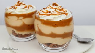 Cheesecake de Dulce de Leche ¡en vasitos [upl. by Capriola67]