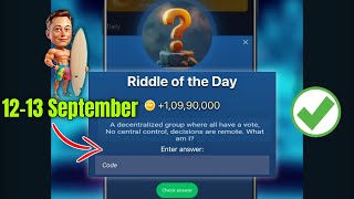 12 September Riddle of the Day X Empire  Rebus Of The Day X Empire  Musk Empire Riddle Of The Day [upl. by Ddart]