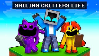 Having a SECRET SMILING CRITTERS LIFE in Minecraft [upl. by Enohpesrep867]