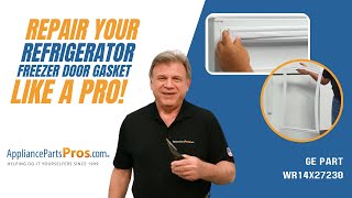 How To Replace GE Refrigerator Freezer Door Gasket WR14X27230 [upl. by Camila]