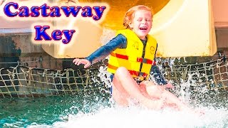 ASSISTANT Castaway Cay Real Life Water Slide Surprise Water Park Video [upl. by Mountfort]