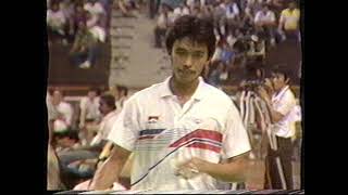 Thomas Cup 1988 Semi Final  Malaysia v Indonesia  Ardy v Rashid Sidek Malaysia 0 2 down 3 to go [upl. by Fogarty70]