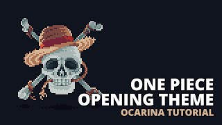 One Piece  Opening Theme  Ocarina tutorial  tabs [upl. by Brigitta]