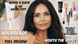 NEW HOURGLASS VEIL SKIN TINT DETAILED REVIEW  SHADE 9  WORN 4 DAYS  12 HR WEAR TEST [upl. by Malin]