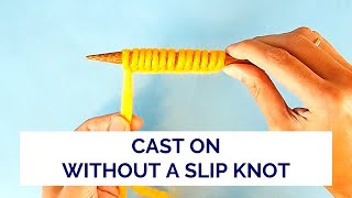 LongTail Cast On Without a Slip Knot  Quick Reference Video  NO TALKING [upl. by Marsha]