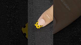 Yellow 💛 nail art naildesigns nails nailart nailpolish nailtutorial easynailart polkadot diy [upl. by Korwin99]