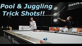 Amazing Pool amp Juggling Trick shots  Venom Trickshots amp Josh Horton [upl. by Calle396]