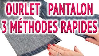 Comment faire un ourlet de pantalon ✂️ 👍 3 méthodes rapides [upl. by Gerhardt]