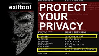 Exiftool  Protect Your Privacy  Remove Metadata From Photos [upl. by Cyna]