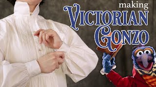 Making a historically accurate Gonzo Cosplay from Muppets Christmas Carol the Victorian Shirt [upl. by Bala]