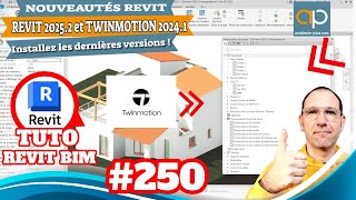 REVIT 20252 nouveautés et TWINMOTION 20241  Comment les télécharger facilement [upl. by Neehar457]