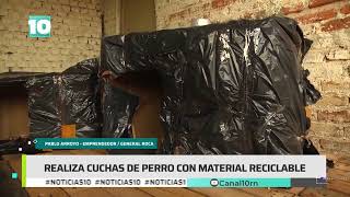 Noticias10  Realizan cuchas de perros con material reciclable [upl. by Guillaume]