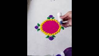 Diwali rangoli diwalirangoli shortsfeed shots trending viral shorts [upl. by Terrell]