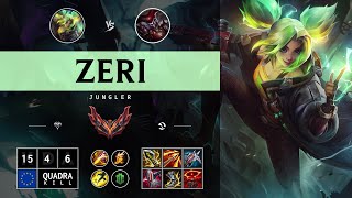 Zeri Jungle vs Shaco  EUW Grandmaster Patch 1413 [upl. by Aubine]