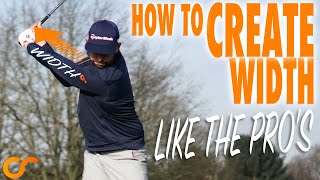 HOW TO CREATE WIDTH IN THE BACKSWING LIKE THE PROS [upl. by Onirefez]