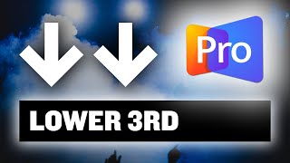 How to Build a LOWER THIRD in ProPresenter 7 [upl. by Assyram941]