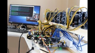 ETH Mining Rig on Windows 10 using 9x Nvidia GTX 1070 [upl. by Eelamme]