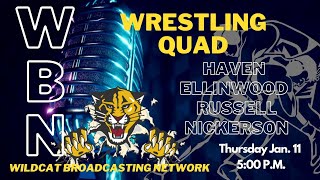 Wrestling Quad Haven Nickerson Russell Ellinwood Jan 11 2024 [upl. by Repsaj]