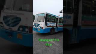 Chandigarh17 Bus stand to Hisar  700AM Daily Route from ISBT 17  Haryana Roadways  Super Fast [upl. by Smiga]